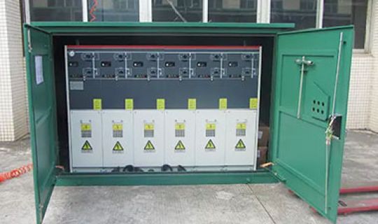Application of switchgear such as cable branch box in distribution facilities